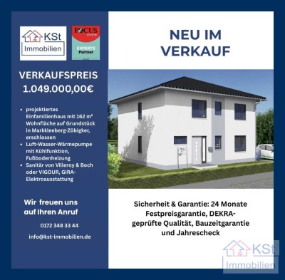 Großes projektiertes Traumhaus auf exklusivem Baugrundstück in Toplage von Markkleeberg-Zöbigker