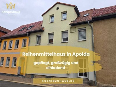 Gepflegtes Reihenmittelhaus mit Dachterrasse in zentraler Lage von Apolda