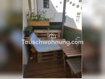 Tauschwohnung: Schöne 2 Zimmerwohnung mit Südbalkon in Connewitz