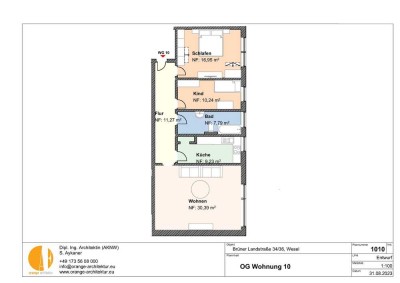 3 Zimmer Wohnung im 1. Obergeschoss