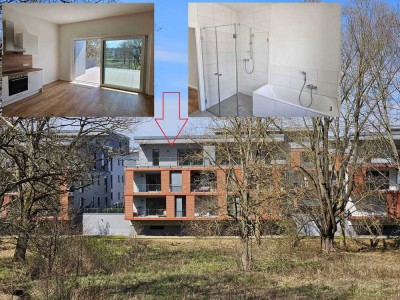 Neue Penthousewohnung mit ca. 60 m² Sonnenterrasse und 2 TG-Stellplätzen in top Lage von Gießen