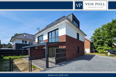 Stilvolle Doppelhaushälfte mit energieeffizienter Wärmepumpe und hochwertiger Küche