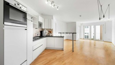 Gut ausgestattete, energieeffiziente Etagenwohnung mit Südwest-Terrasse und TG-Stellplatz