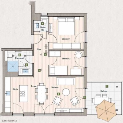 Attraktive 3-Zimmerwohnung in Müllheim, Auggener Weg