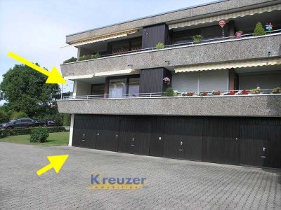 Sehr gepflegt * Fernblick * Modern * Hübsche 3 Zi.-Wohnung mit Loggia und Garage !