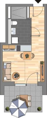 1-Zimmer-Wohnung in Bonn Endenich