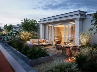 Exklusive 5-Zimmer-Dachgeschosswohnung mit Galerie und Dachgarten im Neubauprojekt „Das Rheingau“