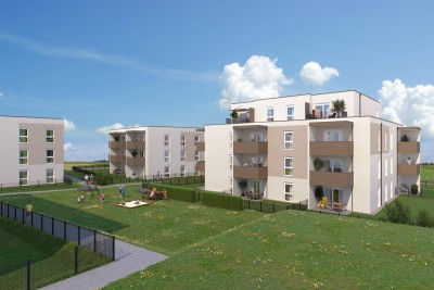 Neubau: geförderte 3-Raum Mietkaufwohnung in Ried Top 901