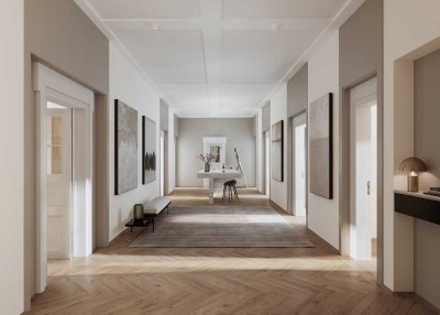 Kernsanierte 4-5-Zimmer-Wohnung im denkmalgeschützten Altbau in Schwabing!