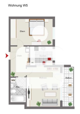 Tolle 2-Zi.-Wohnung in zentraler Stadtlage