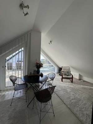 Stilvolle neuwertige 1-Zimmer-Penthouse-Wohnung mit Balkon & EBK