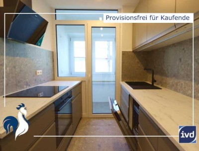 Provisionsfrei! Frisch renovierte 3-Zim.-Wohnung mit Loggia und EBK im modernisierten Haus in S-Ost
