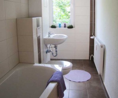 Im Erdgeschoss: Große 3-Raum-Wohnung mit Balkon