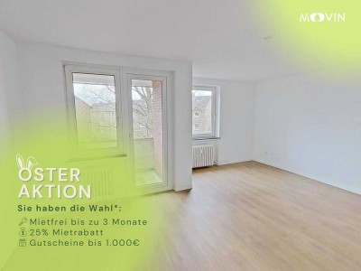 Renovierte 3-Zimmer-Wohnung mit Balkon und Badewanne