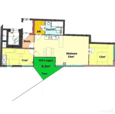 Moderne Stadtwohnung mit Innenhof-Terrasse und Tiefgarage in zentraler Bestlage bei TU
