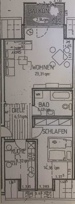Dachgeschosswohnung in Hiesfeld, nur mit WBS