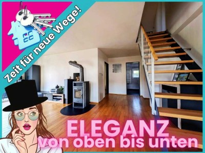 3,5-Zimmer GALERIEWOHNUNG in SCHWAIKHEIM mit toller AUSSTATTUNG: Kaminofen, EBK, Stellplatz, Balkon!