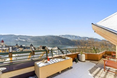 Dachgeschosswohnung mit Zweitwohnsitzwidmung und Panoramablick über Millstatt und Millstätter See