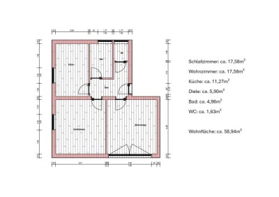 Komplett renovierte 2,5-Raum-Hochparterre-Wohnung in Ennepetal