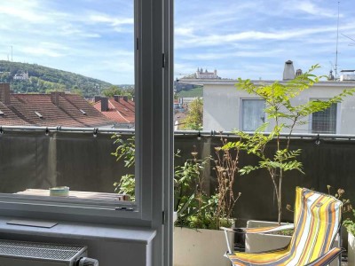 Sanderau: Balkone, Blick u. Park