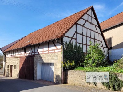 Messelhausen: Großes Wohnhaus mit Laden, Scheune, Garage und Garten!