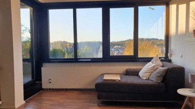 Wunderschöne sonnige Single-Wohnung im Loftstil mit Balkon und Einbauküche in Mühltal am Lohberg