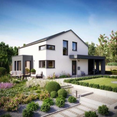 DAS KÖNNTE IHR NEUES LIVING TRAUMHAUS SEIN - MIT REELEM GRUNDSTÜCK, BODENPLATTE, KÜCHE & PV