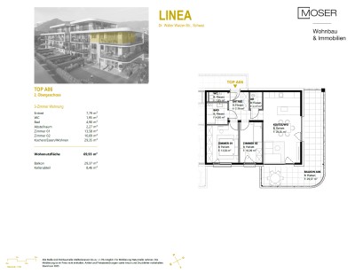 LINEA in Schwaz - Top A06 - großzügige 3-Zimmer-Wohnung