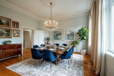 Stilvolle Altbauetage in denkmalgeschütztem Prachtbau – Exklusives Wohnen in bester Mainzer Lage