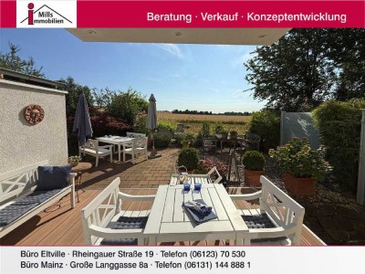Seltene Spitzenlage in Eltville-Ost, große Doppelhaushälfte, Terrasse, Garten und Fernblick