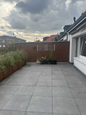 Oberwohnung im Zentrum von Aschendorf mit Dachterrasse