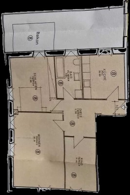Helle 3-Zimmer Wohnung mit Balkon in Augsburg-Haunstetten