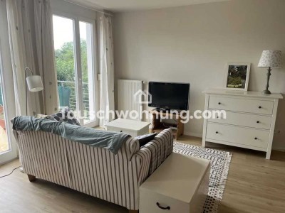 Tauschwohnung: 1-Zimmer-Wohnung mit mega Balkon und Naturschutzgebiet