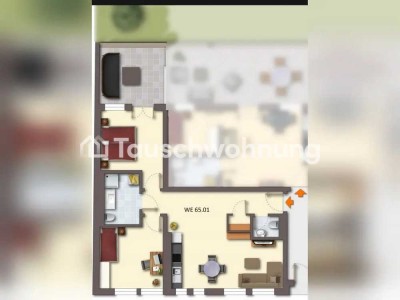 Tauschwohnung: Schöne helle Whg direkt am Park