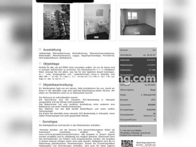 Tauschwohnung: Tausch gegen mindestens 4 Zimmer oder mehr.