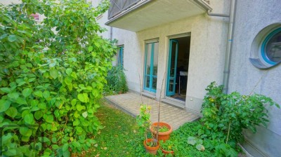 Bezugsfreies Single-Appartement mit eigenem Gartenund Terrasse in Schleußig