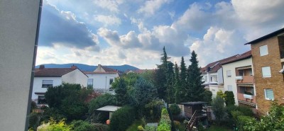 Loggia mit Blick auf das Hambacher Schloss in Neustadt an der Weinstraße