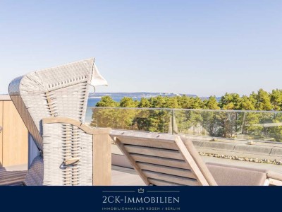NATÜRLICH MEERBLICK Penthouse Wohntraum, 108 m², 50 m² Dachterrasse, Sauna, Loggia, Stellplatz inkl.