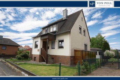 Einfamilienhaus mit Garten und großer Werkstatt