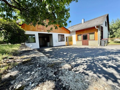 Einfamilienhaus mit Werkstatt und Halle, in ruhiger Lage!
