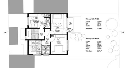 Vermietete 2-Raum-Wohnung mit Balkon in Freiburg St. Georgen