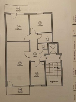 Exklusiv 3-Zimmer-Wohnung mit Balkon in Mannheim