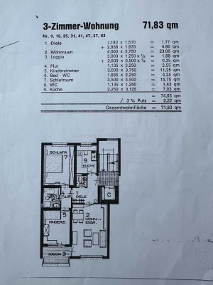 Geschmackvolle 3-Zimmer-Wohnung mit Balkon in guter Lage in Umkirch