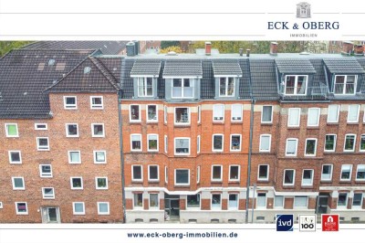 Kapitalanlage: 2-Zimmer-Dachgeschosswohnung mit herrlichem Ausblick über den Dächern Kiels