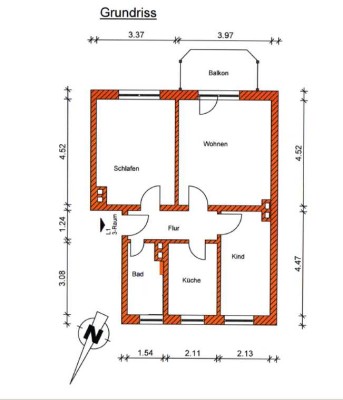 Vollsanierte 3-Raum-Wohnung mit Balkon!