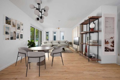 Hochwertige 3-Zimmer Garten Wohnung im Grünen