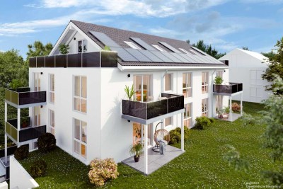 KfW 40 QNG Neubau: 2-Zimmerwohnung in Böblingen mit sonniger Terrasse und eigenem Gartenanteil