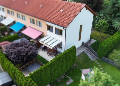 gepflegte Eck-Maisonetten-Wohnung in sonniger Ruhelage mit Gartenanteil und Keller