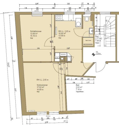 1,5-Zimmer Wohnung in Weinheim, Altstadt Nähe Marktplatz