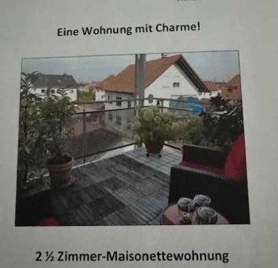 Charmante 2,5-Zimmer-Maisonette-Wohnung mit EBK in Sinzheim